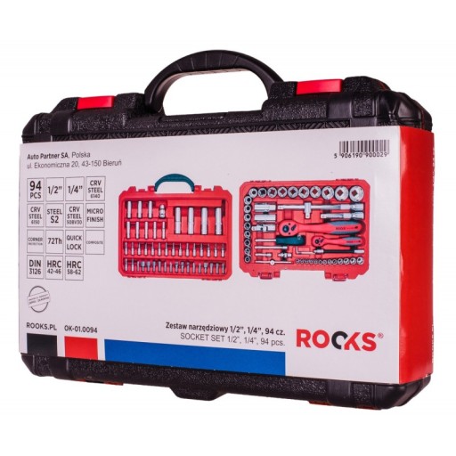 Набор инструментов Rooks 1/2 1/4 94 el.