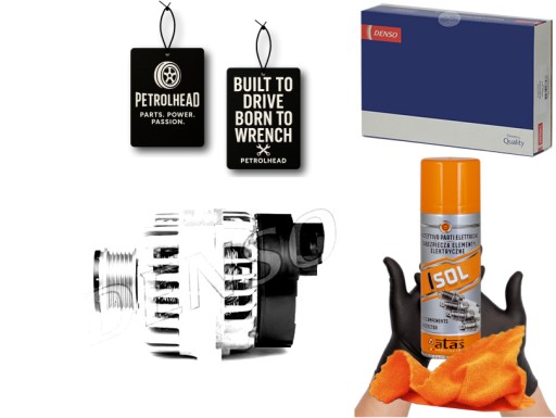 DENDAN1002#ECS-PCP+K - Генератор (14в 90а) fiat 500 500 c doblo doblo ca #petrolhead pro+ kit4