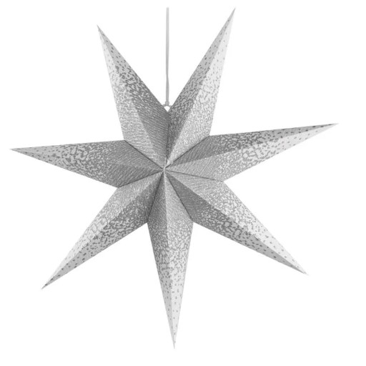 Vianočná dekorácia papierová hviezda s trblietkami 60cm E14 IP20 DCAZ08 EMOS