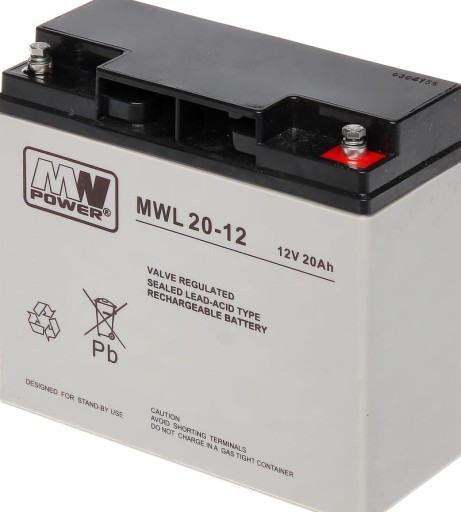 Аккумуляторная батарея agm vrla mw power mwl 20ah 12v mwl20 mwl20-12 сигнализация ибп