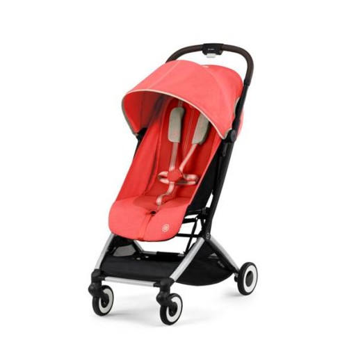 CYBEX ORFEO ŠPORTOVÝ KOČÍK RÁM STRIEBORNÝ HIBISCUS RED