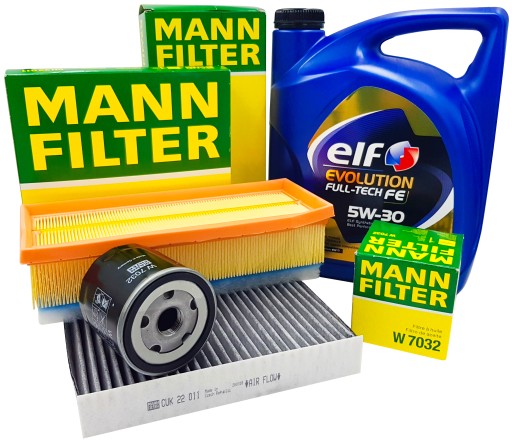 КОМПЛЕКТ МАСЛЯНИХ ФІЛЬТРІВ 5W30 5L RENAULT CLIO IV 1.5 DCI