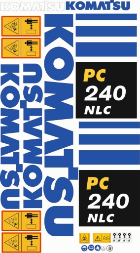 Наклейка Komatsu PC 240 NLC