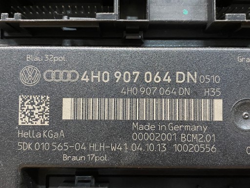 AUDI A6 A7 A8 comfort control unit BCM 4H0907064DN