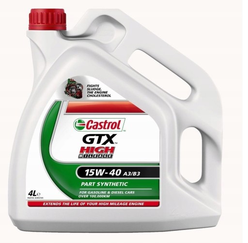 CASTROL 15W40 GTX 4L БЕЛЫЙ