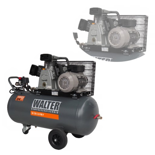 КОМПРЕСОР КОМПРЕСОР 100Л 10 БАР 530л/хв WALTER
