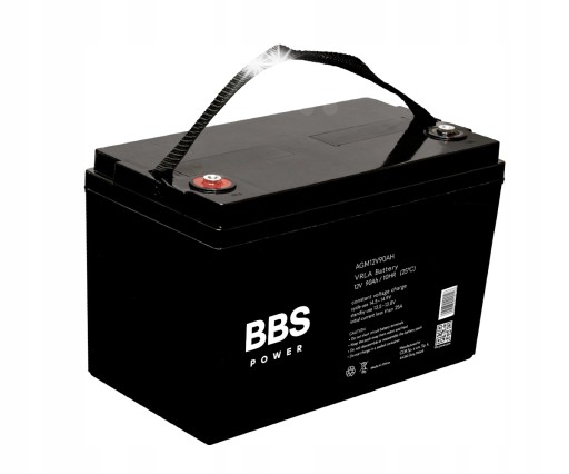Bbs power agm vrla акумулятор 12v 90ah