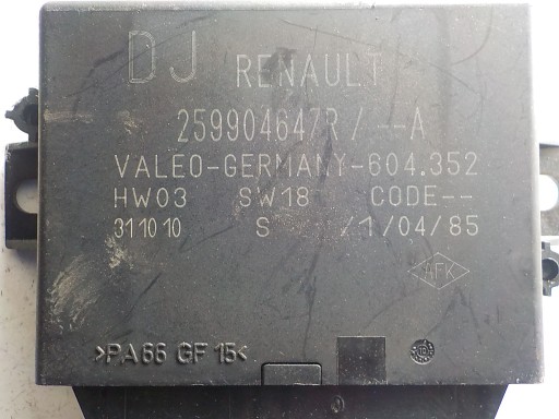 RENAULT SCENIC III modulo parcheggio PDC 259904647R