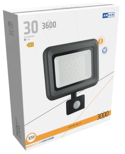 Галогенний Світлодіодний прожектор 30W 3600LM PIR Anlux