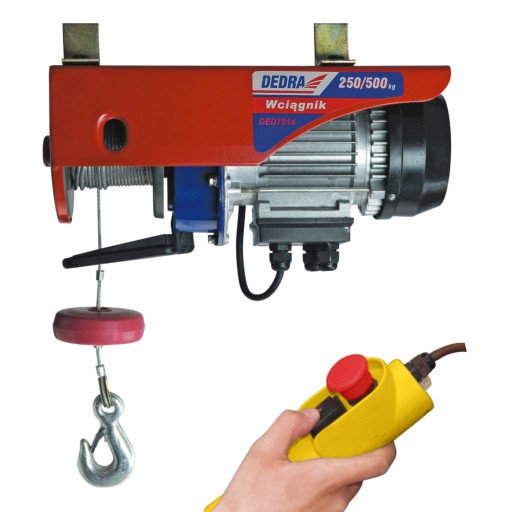 DEDRA ЭЛЕКТРИЧЕСКАЯ ЛЕБЕДКА 250/500 КГ DED7914