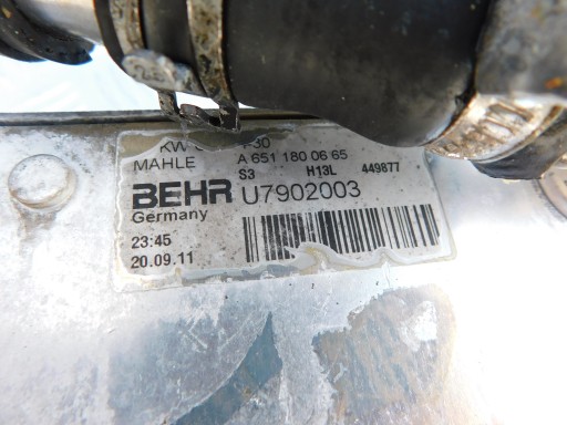 Mercedes Sprinter 906 2.2 CDI 651 cover + radiator oil A6511800665