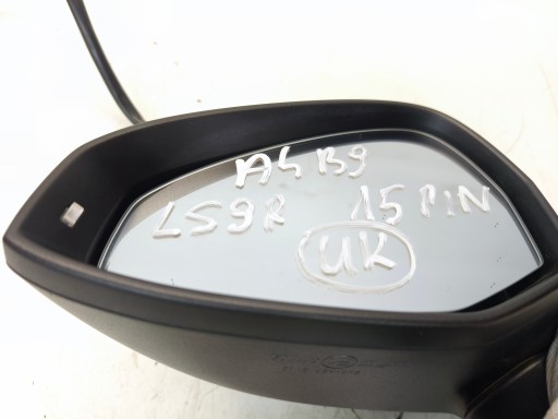 mirror exterior left AUDI A4 B9 LS9R 15 PIN UK