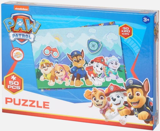 PSI PATROL PUZZLE KLASYCZNE DWUSTRONNE !! 50 SZTUK