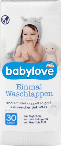 Babylove, Одноразові мочалки, 30 шт