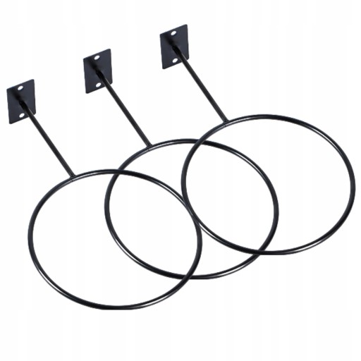 3 x ЧОРНА ВІШАЛКА КУЛЯ ДЛЯ СТІНИ LOFT BOARD