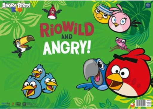 LAMINÁTOVÁ PODLOŽKA NA STÔL A3 ANGRY BIRDS RIO