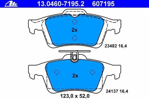 КОЛОДКИ ТОРМОЗНЫЕ ЗАД FORD FOCUS 04-, C-MAX 07- изображение 1