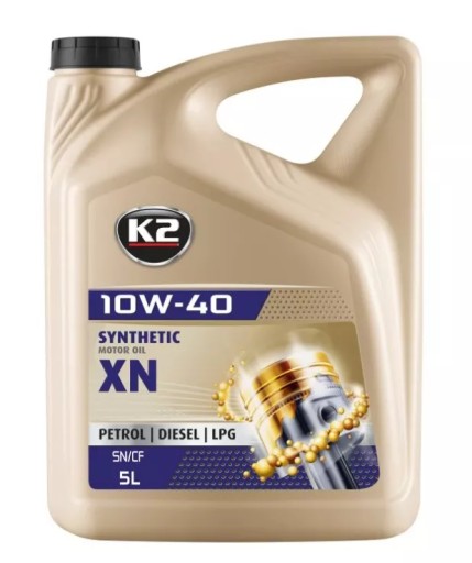 K2 OIL 10W-40 XN SN/CF 5L K2 MELLE - O2075E