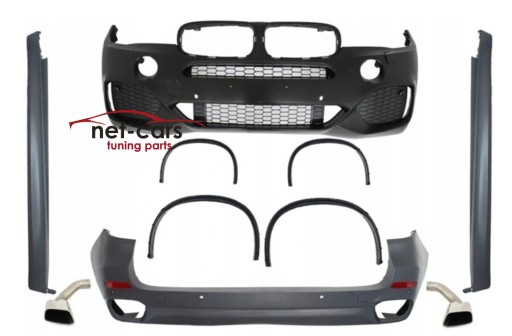 NTKTCBBMF15X5MS - БОКОВІ ПЕРЕДНЬОГО ЗАДНЬОГО БАМПЕРА BMW X5 F15 -18 X5M ВИЗІРУНОК