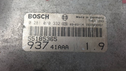computer Motore ECU 55185365 ALFA ROMEO 147
