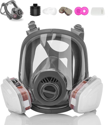 Полная пылезащитная маска полная + 2хфильтер 6001CN