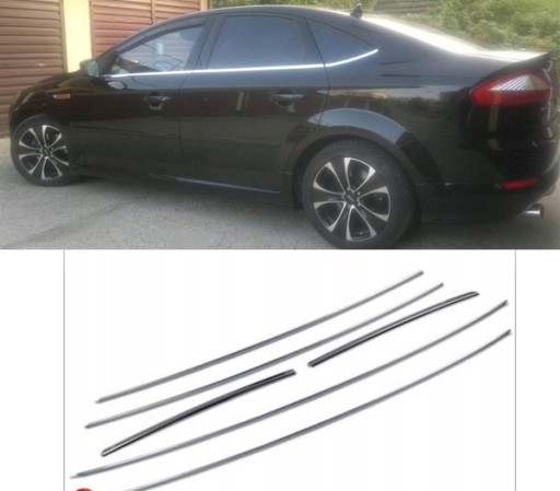 6420134958642 - Ford MONDEO mk4 HB хетчбек хромовані віконні планки