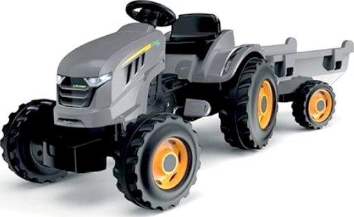 Сірий дитячий трактор
