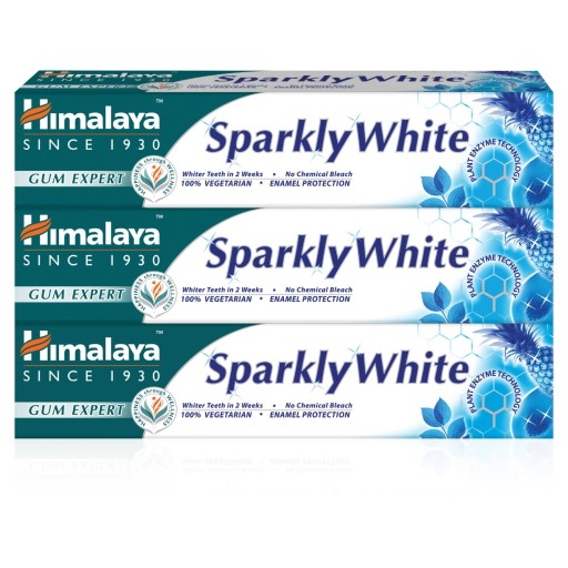 Зубні пасти Himalaya Herbals Sparkly White 75 мл 3 шт