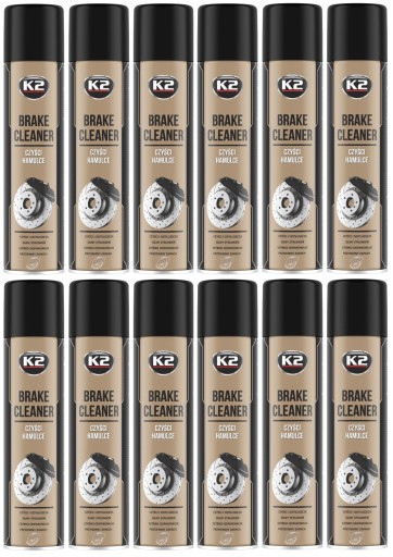12x K2 BRAKE CLEANER BRAKE DISC CLEANER ЗНЕЖИРЮВАЛЬНИК 600 МЛ КАРТОН