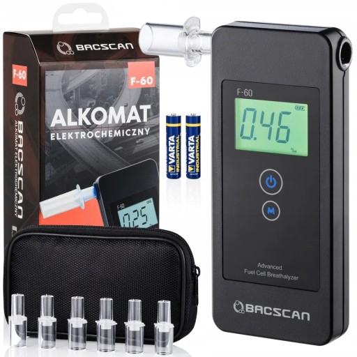 Алкотестер BACscan F-60 + калибровка + чехол