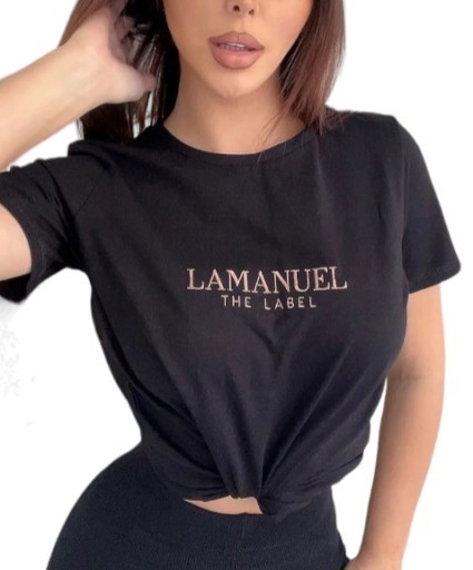 Dámske tričko BASIC La Manuel čierne uni XS S M
