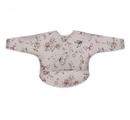 Нагрудник Baby Steps Фартух білий, Відтінки коричневого і бежевого, Відтінки рожевого