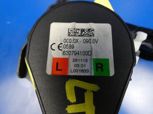 JAGUAR XF II X260 XE X760 Gurten Sicherheits links heck hinten