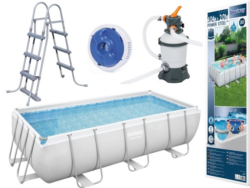 Прямокутний каркасний басейн Bestway 404 х 201 см