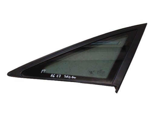 10- ...1 - AUDI A6 C7 10-седан правое заднее стекло треугольник кузов автомобиля...1