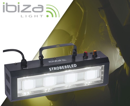 Stroboskop dyskotekowy imprezowy 80W LED 4x 20W - Sklep, Opinie