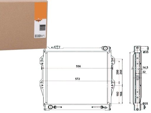 NRF52091(EXT) - РАДИАТОР ДВИГАТЕЛЯ NRF TOYOTA 4 RUNNER CRESSIDA 2.0