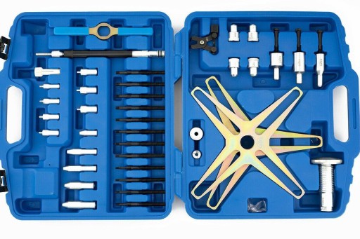 КОМПЛЕКТ ДЛЯ СБОРКИ И РАЗБОРКИ СЪЕМНИКА ДВУМАССОВОГО СЦЕПЛЕНИЯ 43 шт.