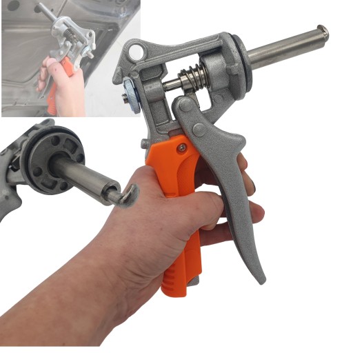 Плоскогубці ПДР, пістолет для правки технологічних отворів