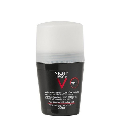 Antiperspirant V Guľôčke proti Stopám Potenie VICHY HOMME EXTREME CONTROL