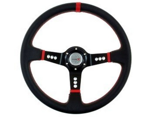 Спортивний кермо 350мм відбирання 80мм шкіра