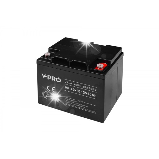 Agm акумулятор 12v 40ah резервне джерело живлення навантажувачі volt polska vpro