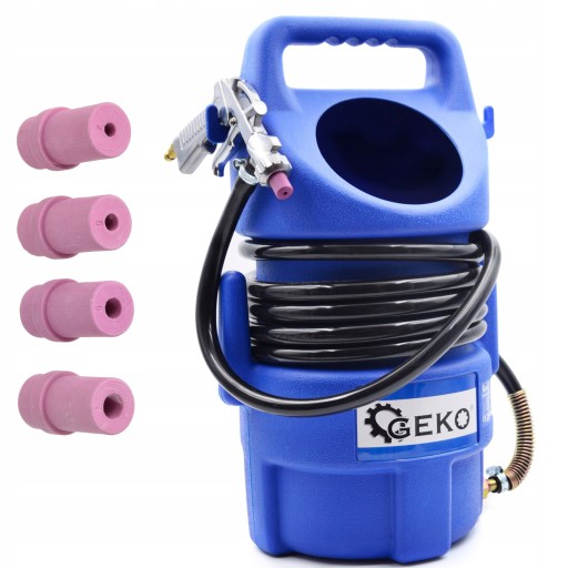 СИФОН ПІСКОСТРУЙНИЙ АПАРАТ 10Л ПІСТОЛЕТ 4 ПІСКОСТРУЙНЕВІ НАСЮДКИ + КОМПЛЕКТ 4 НАСОПІВ