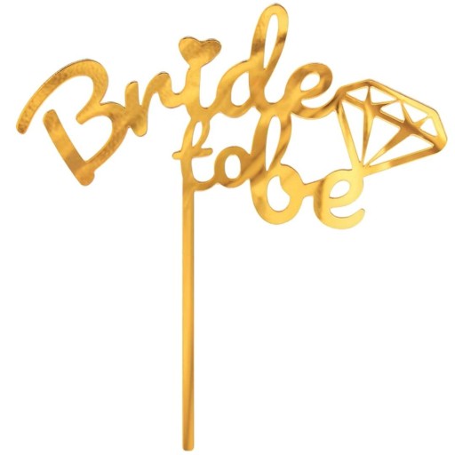 Godan Bride to be топпер 15 х 16 см золото