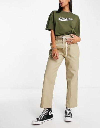 Dickies NH8 xij JEDNODUCHÁ Béžová NOHAVICE 7/8 W26/S