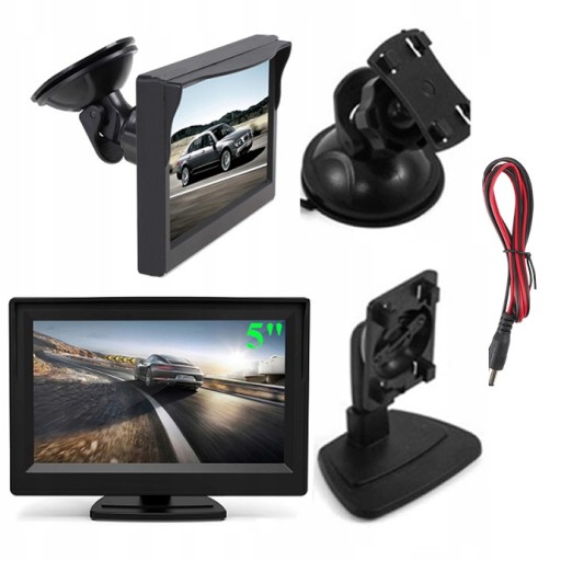 5-ДЮЙМОВИЙ РК-МОНІТОР для КАМЕРИ ЗАДНЬОГО ВИДУ 2 ВХОДИ