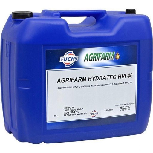 1074330820.04 - Масло Agrifarm Hydratec HVI 46 20л