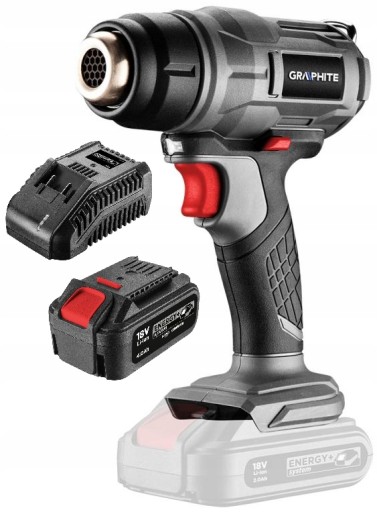 Аккумуляторная тепловая пушка GRAPHITE Energy+ 18В 4Ач