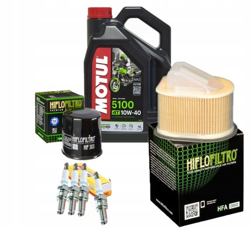 Масло Motul 5100 KAWASAKI Z 800 13-16 лет Фильтр Свеча зажигания