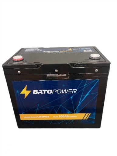 BATN12-100 - Літієва батарея lifepo4 bms 12v 100ah для човнів-кемперів
